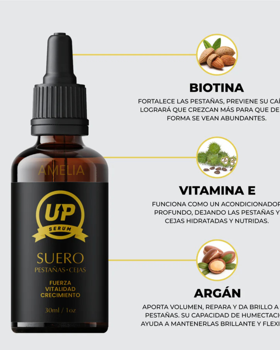 Serum crecimiento para cejas y pestañas UP